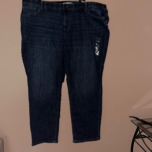 NWT Sonoma curvy fit straight jeans